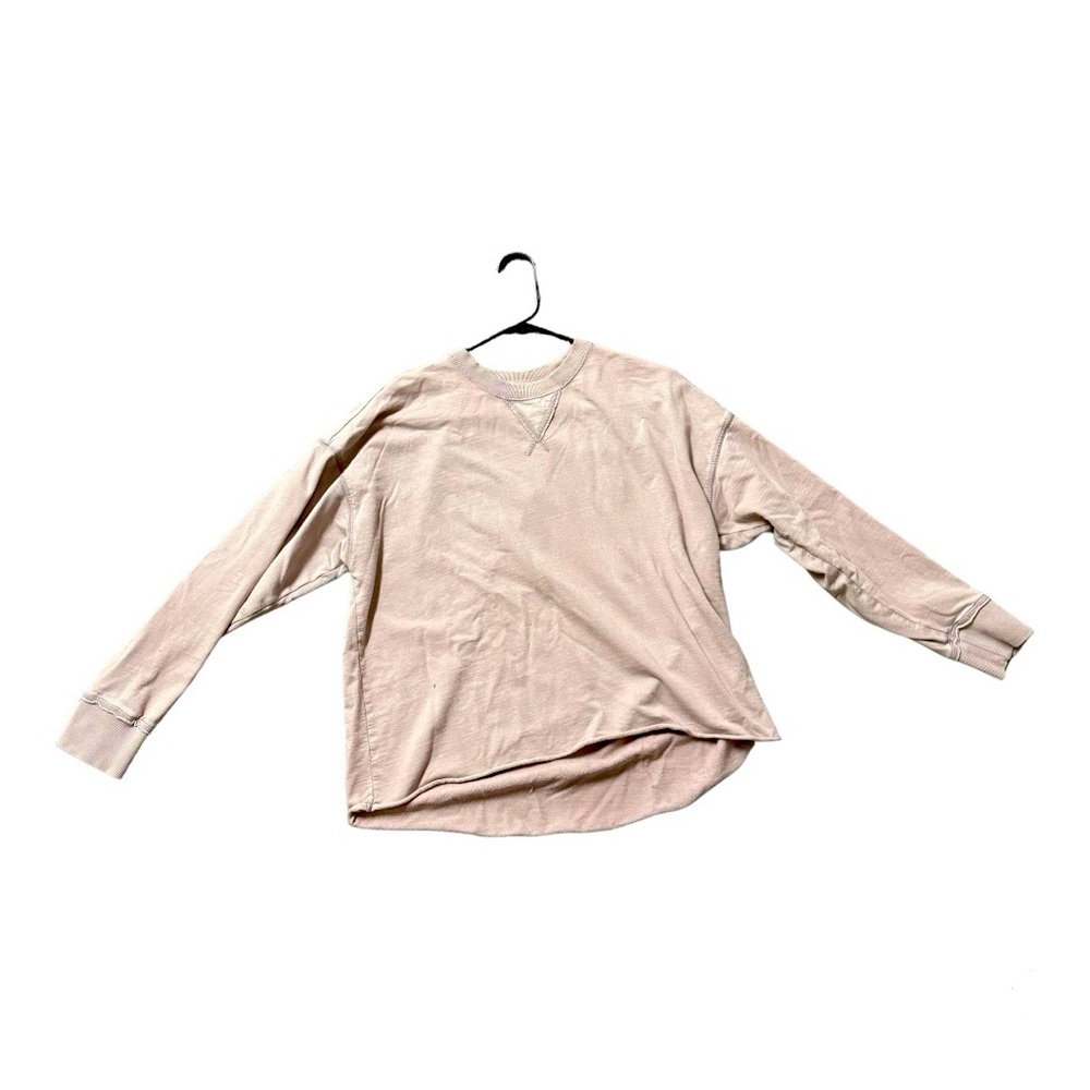 like new Aerie women’s size xs crew neck sweatshirt shirt long sleeve blush pink